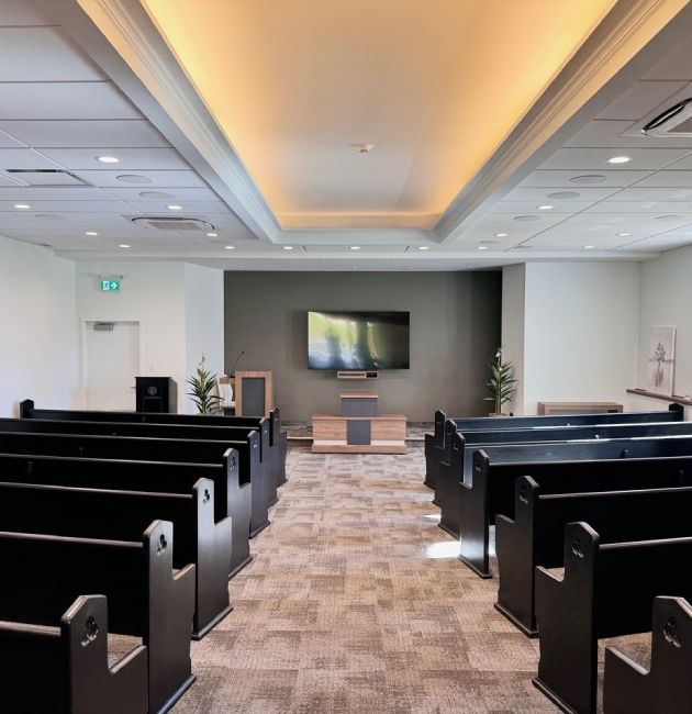 Salle de commémoration et chapelle